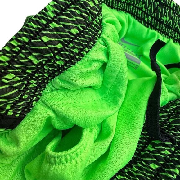 Nike Women's Running Shorts Lime Green/Black Size M Dri-FIT Activewear - Picture 4 of 7